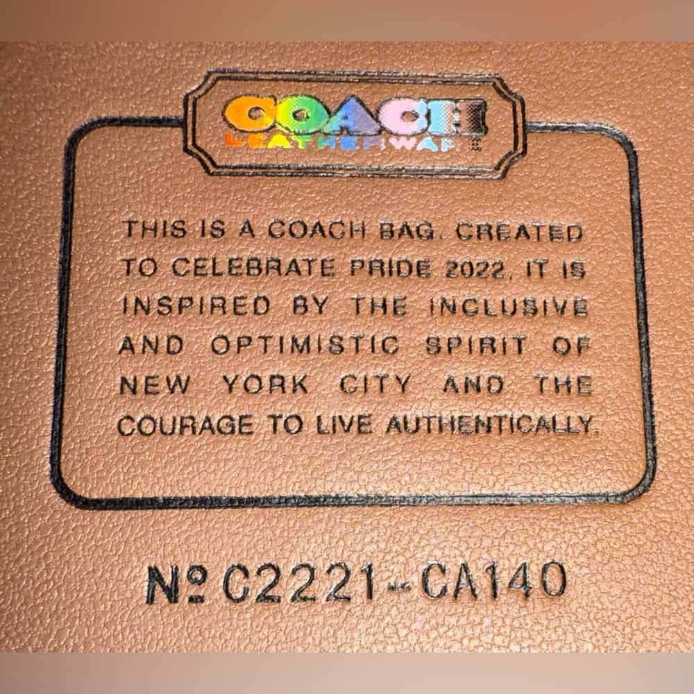 RARE LIKE NEW! Coach Backpack In Rainbow Canvas Multi PRIDE Bag Purses Designer🌈 - Picture 12 of 16